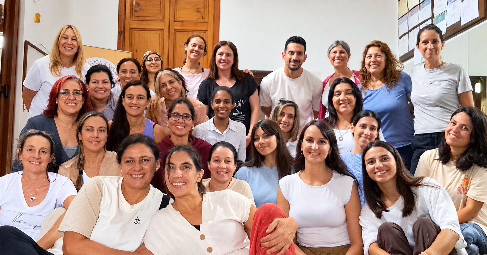 Sesión institucional de yoga